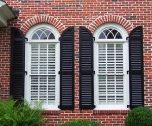 How Exterior Shutters Enhance Arched Windows