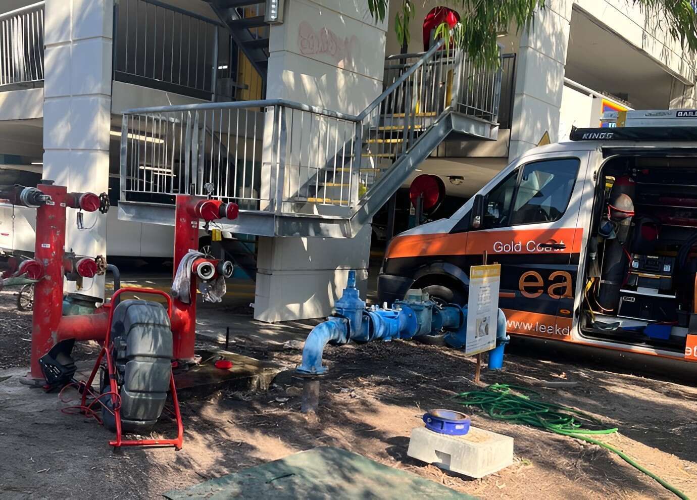 Commercial Leak Detection Gold Coast At Commercial Property Site