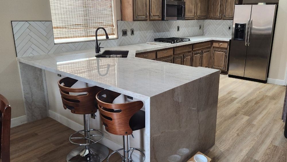 Quartzite Kitchen – Las Vegas, NJ – Montano's Granite