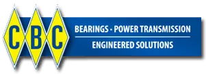 CBC Bearings and Power Transmission logo, blue and yellow with “Engineered Solutions” text