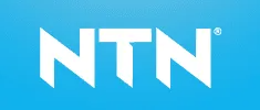 NTN logo in white on a blue gradient background
