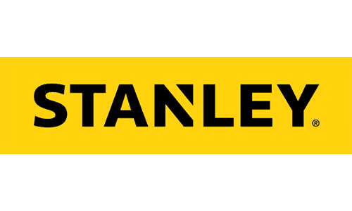 STANLEY logo in bold black text on a yellow rectangle