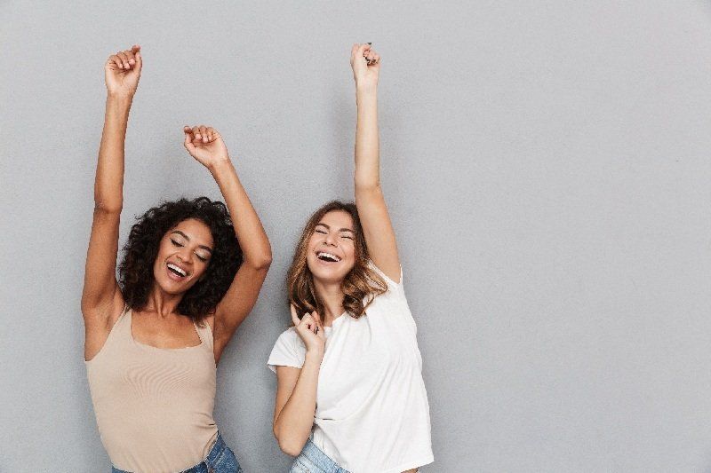 Women celebrating