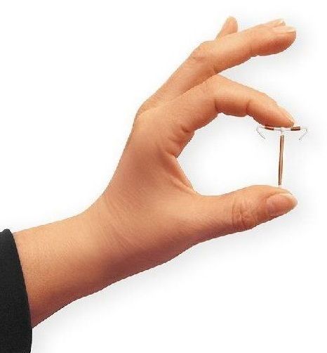 IUD on hand