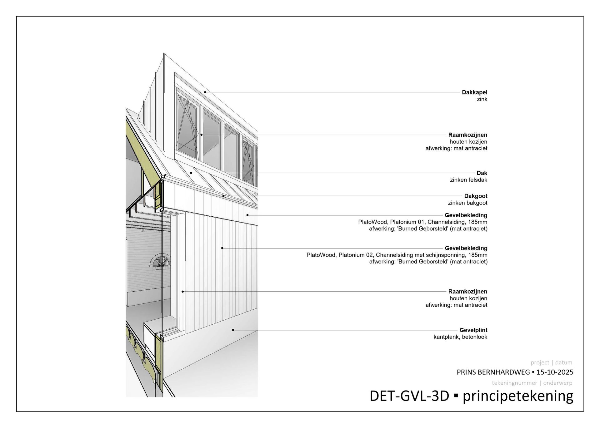 Aanbouw met houten frameconstructie met rieten dak, die toegang geeft tot een interieur met planten en zitgelegenheid.