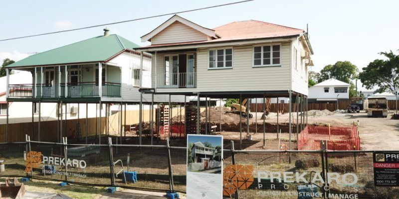 Two Houses Under Construction โ Harrison Development Group In Surfers Paradise, QLD