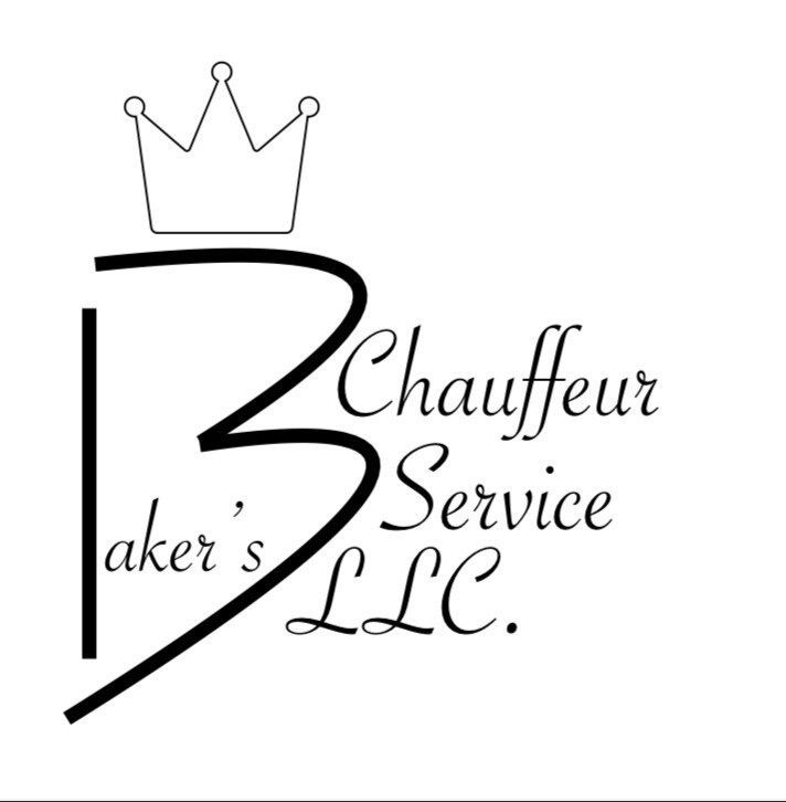 A logo for a chauffeur service llc with a crown on it.