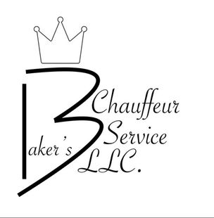 A logo for a chauffeur service llc with a crown on it.