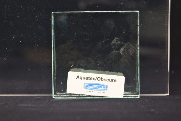 Square glass with 