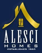 A logo for alesci homes , established in 1960.