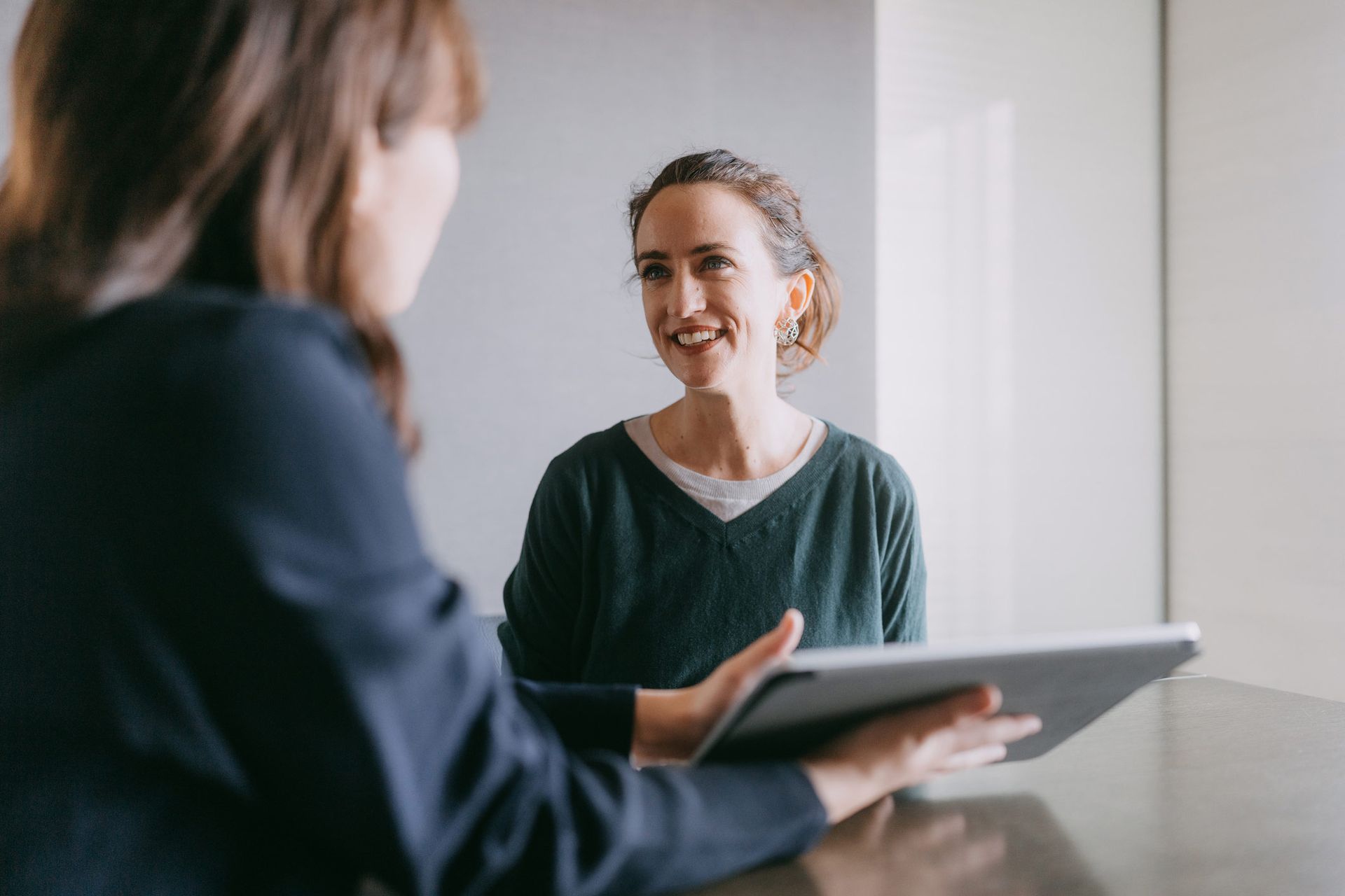Woman Meeting Female Lawyer | Hervey Bay, Qld | Lewis & Mcnamara Solicitors
