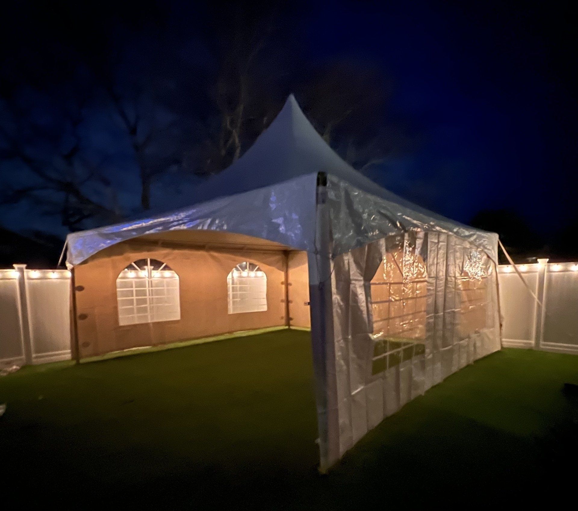 20 x 20 high peak tent