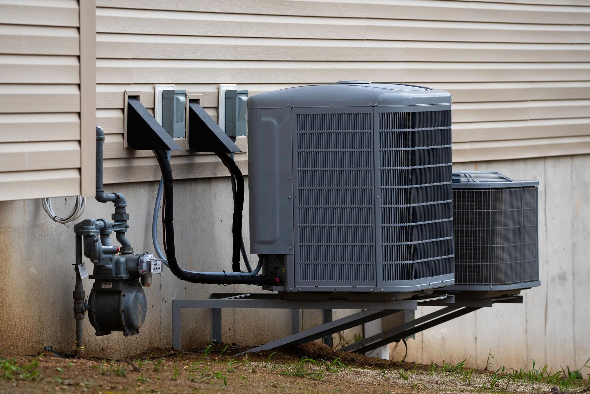 air conditioner new house system outdoor