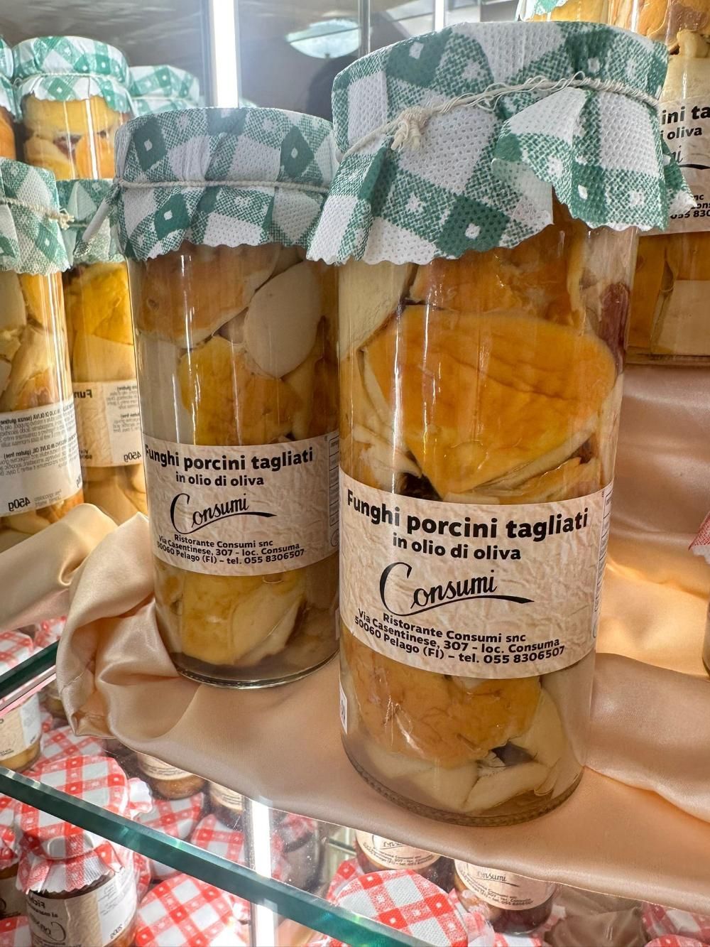 vaso di funghi porcini sott'olio consumi