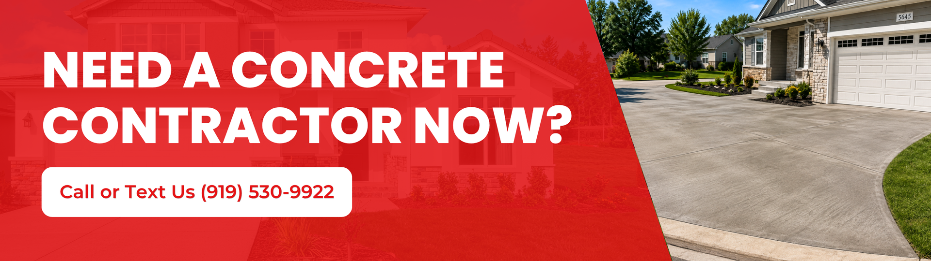 Request a free concrete estimate from ADR Construction serving Durham, Raleigh, Cary, Chapel Hill, and Apex