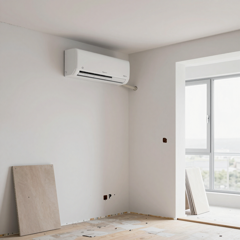 Airco bouwdepot: split-airco in een nieuwbouwwoning in Bergschenhoek
