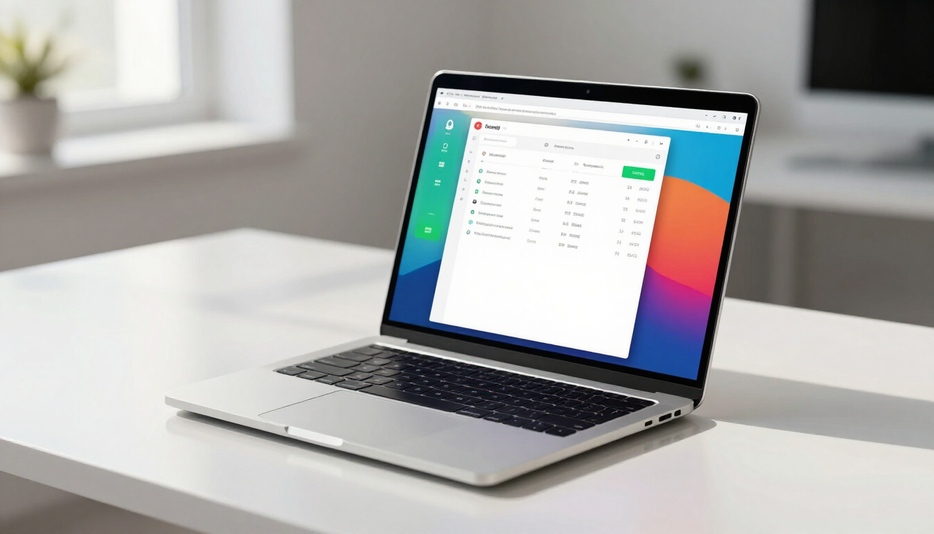 Modern website design layout