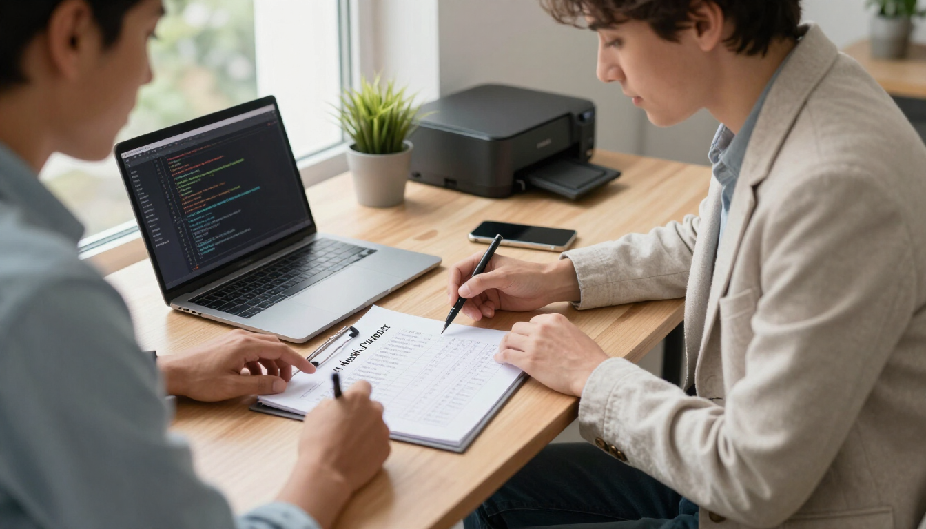 Technical support planning for an AI-built website