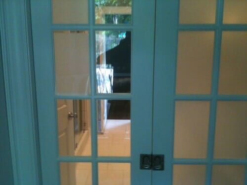 Closeup Tinted Door - Residential Window Tinting in Knoxville, TN