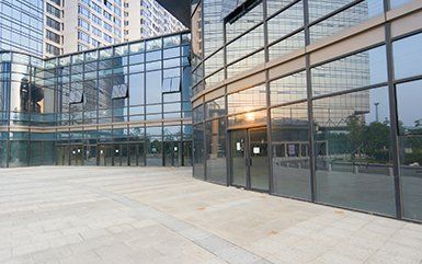 Exterior of a commercial building