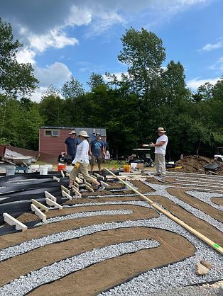 labyrinth in progress