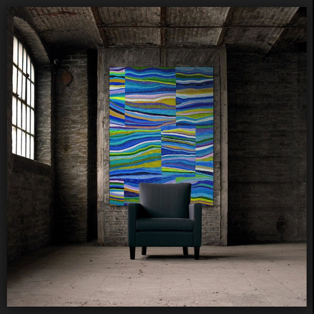 silence of slib 8 - schilderij van Jo & Josie, verfding.nl