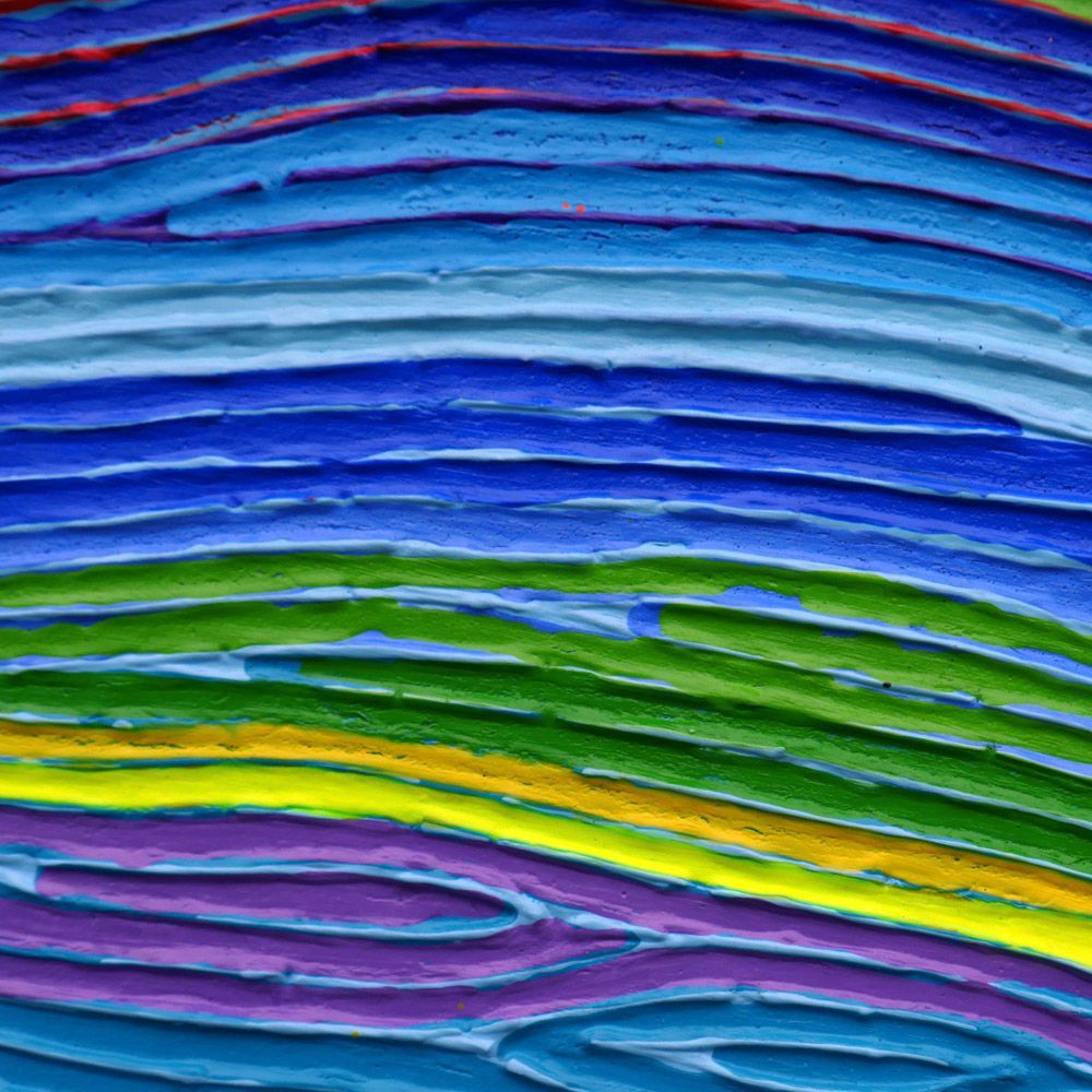 silence of slib 8 - detail van schilderij van Jo & Josie, verfding.nl