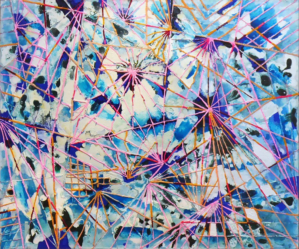 Jo & Josie - verfding.nl - Connection I (2019) 120 x 100 cm - sold