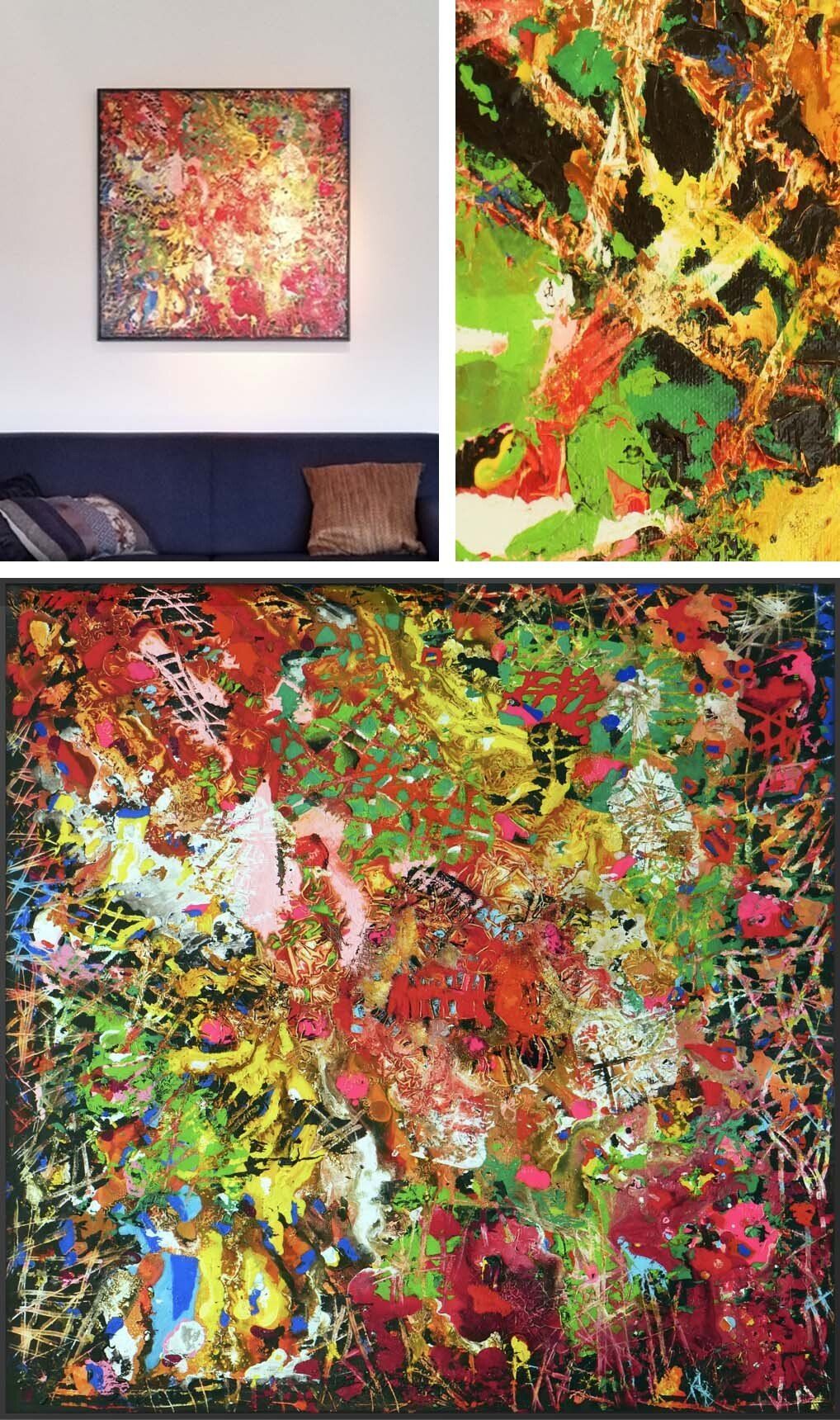 Jo & Josie - verfding.nl - Change (2020) 100 x 100 cm - sold