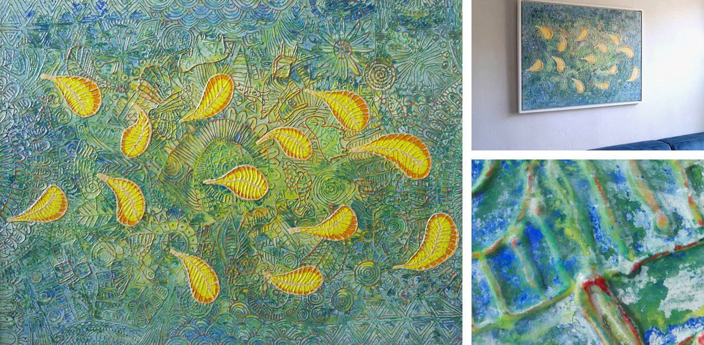 Jo & Josie - verfding.nl - Connection I (2019) 120 x 100 cm - sold