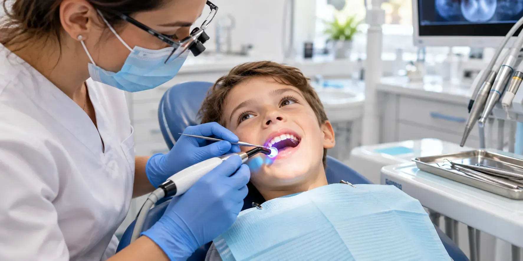 dentist fissure sealing