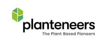 The plant based pioneers logo is on a white background.