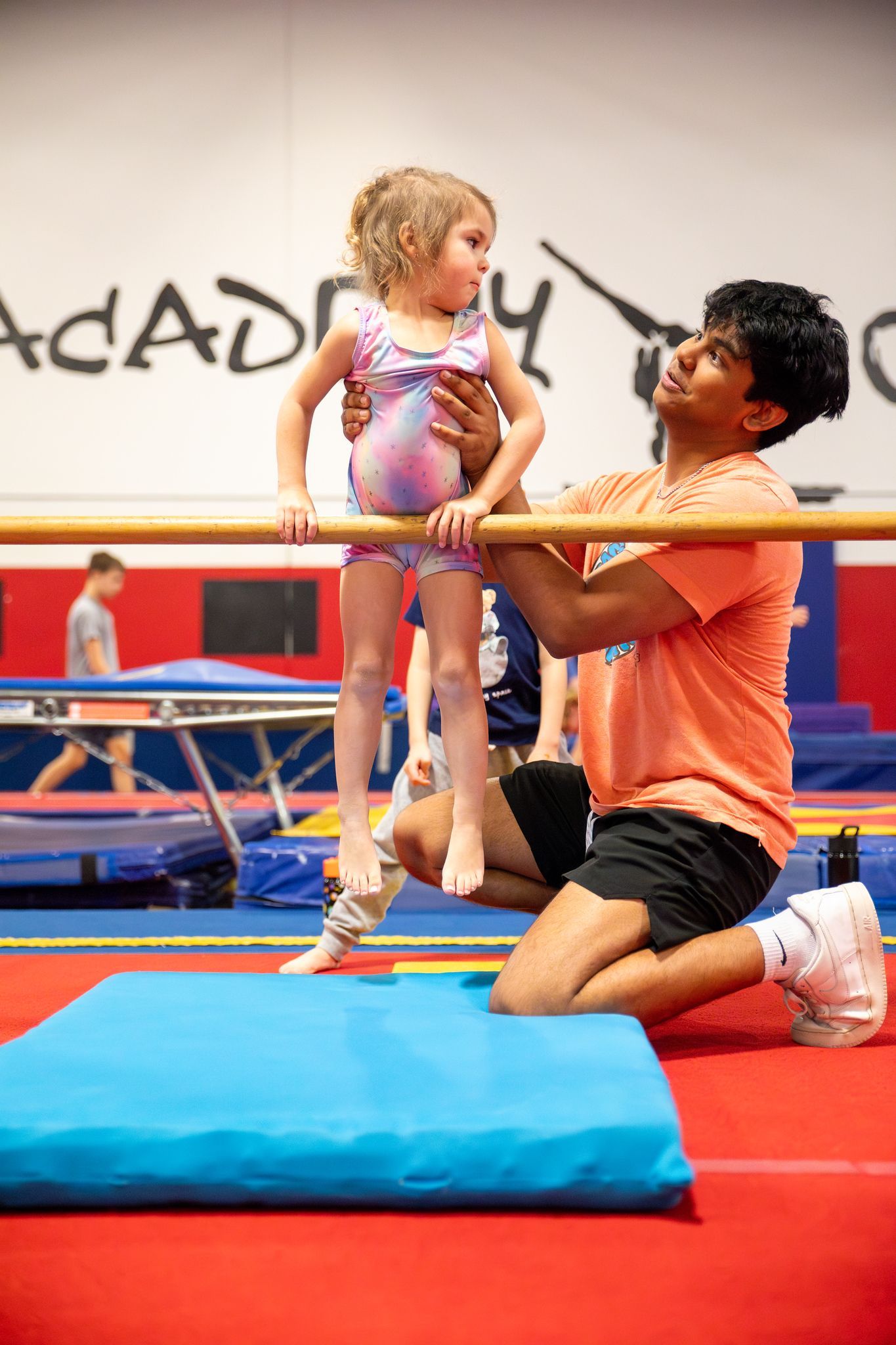 Gymnast on Parallel Bars