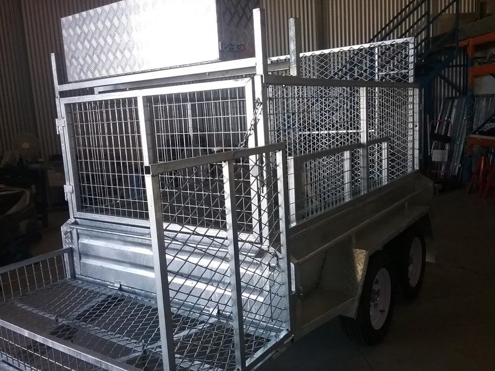 Cage Tandem Box Trailer — Drop Deck Trailers In Gympie QLD