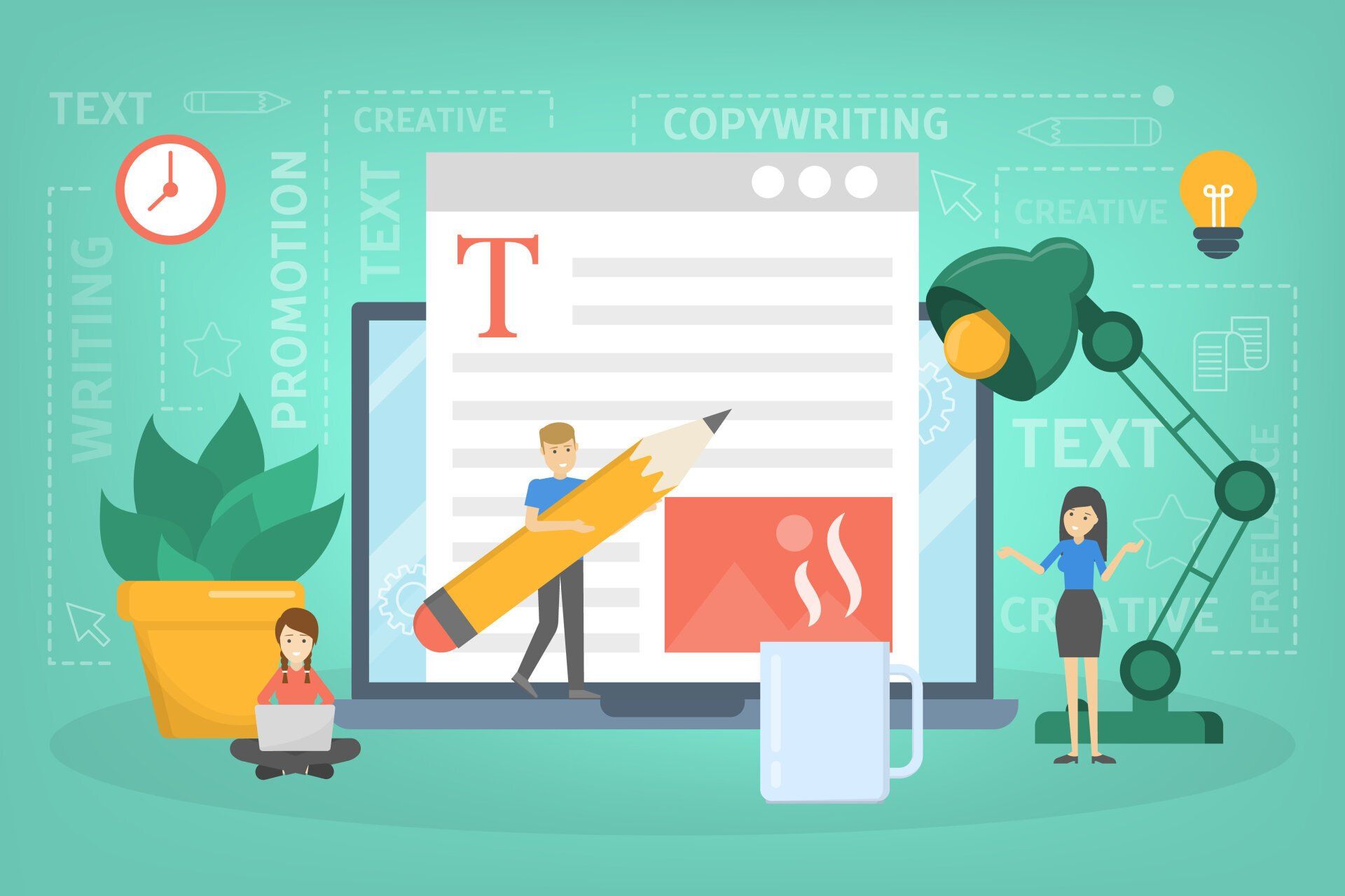 content writing illustration