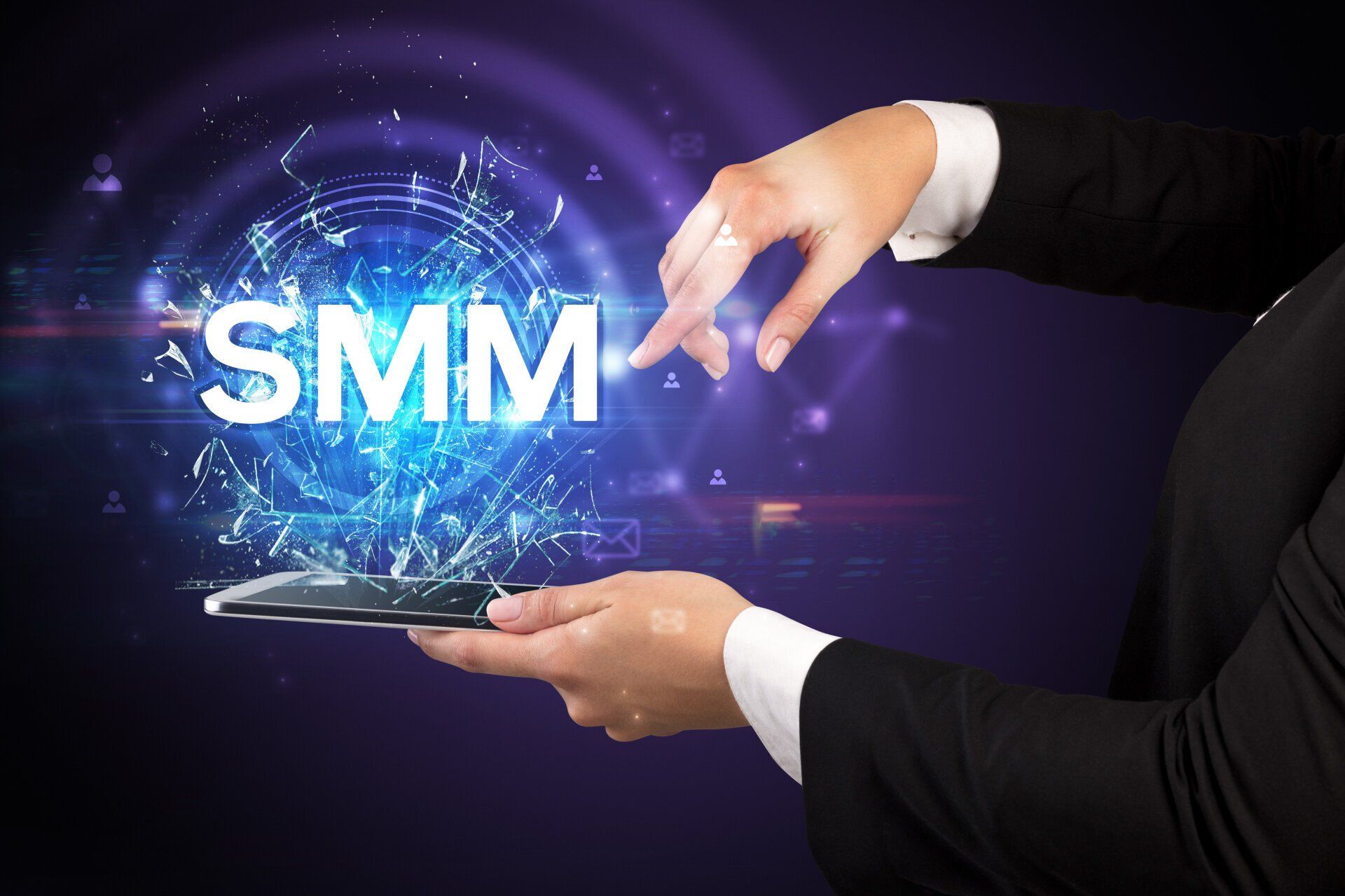 SMM graphic, stands for Social media marketing