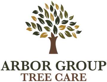 Arbor Group Tree Care logo with stylized tree and green-brown text