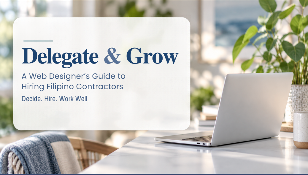 Web designer collaborating with a remote team