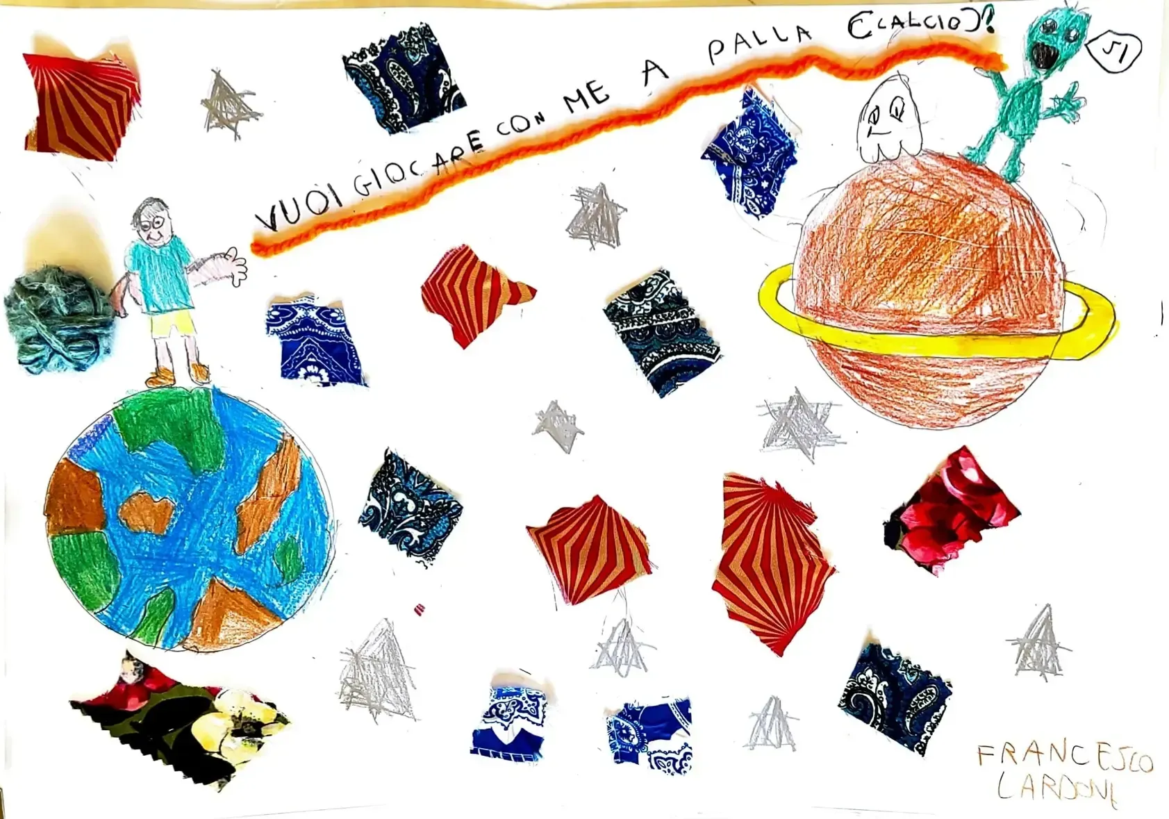 disegno fatto dai bambini del campo estivo