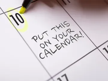 A calendar with the words put this on your calendar written on it