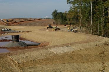 Earth Save Erosion Blankets on Slope