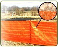 Orange Woven Barrier Fence - Tree Save with Stakes Orange Woven Barrier Fence - Tree Save with Stakes