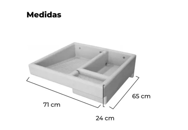LAVADERO DE POLIETILENO