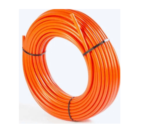 Rollo de poliducto naranja reforzado de 1/2