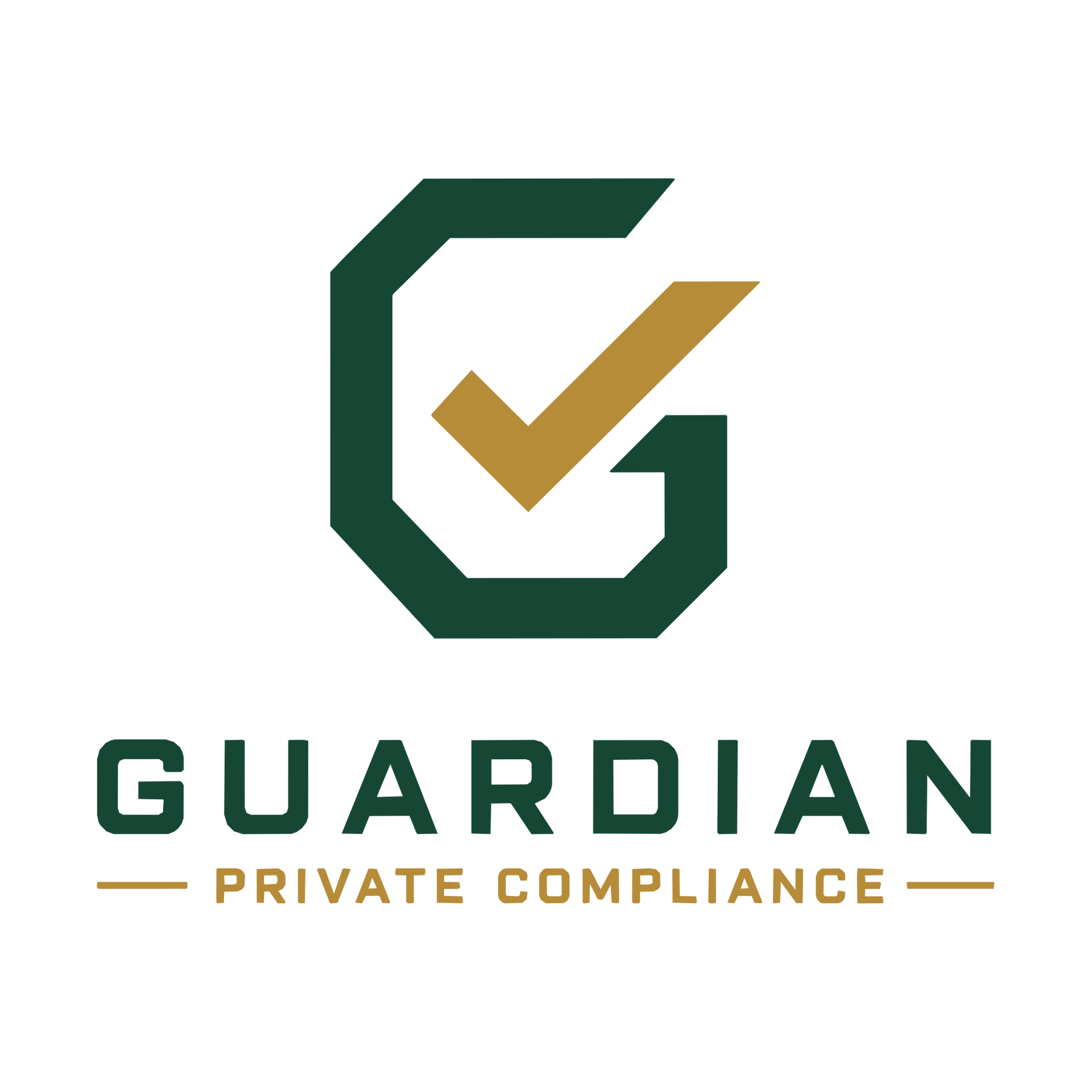 Guardian Private Compliance logo with green and gold checkmark G icon and text