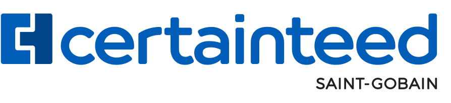 CertainTeed Saint-Gobain logo in blue text
