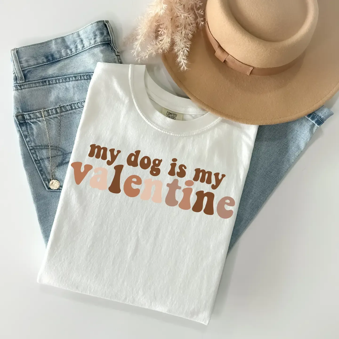 Camiseta de San Valentín con perro