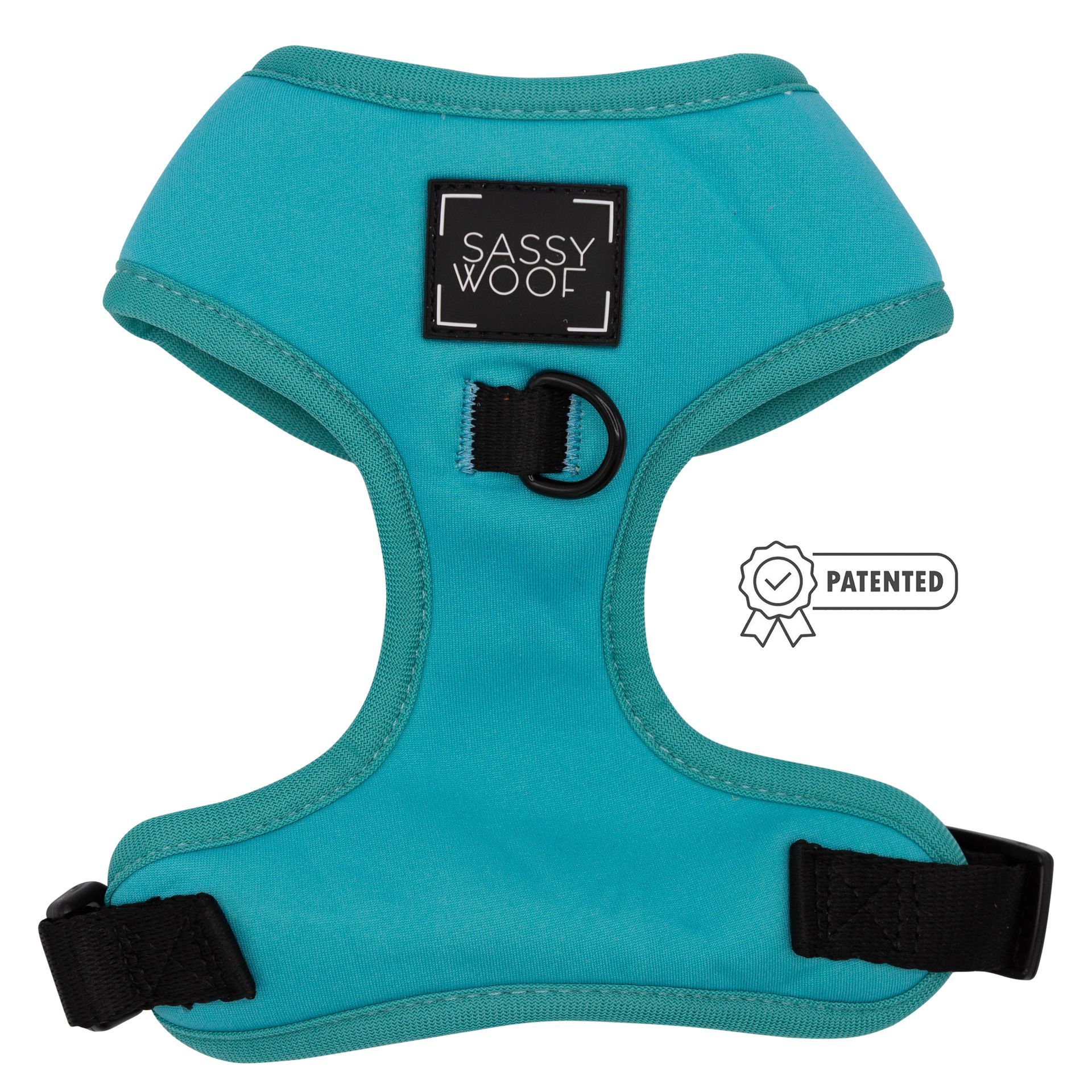 Arnés ajustable para perros - Verde azulado neón