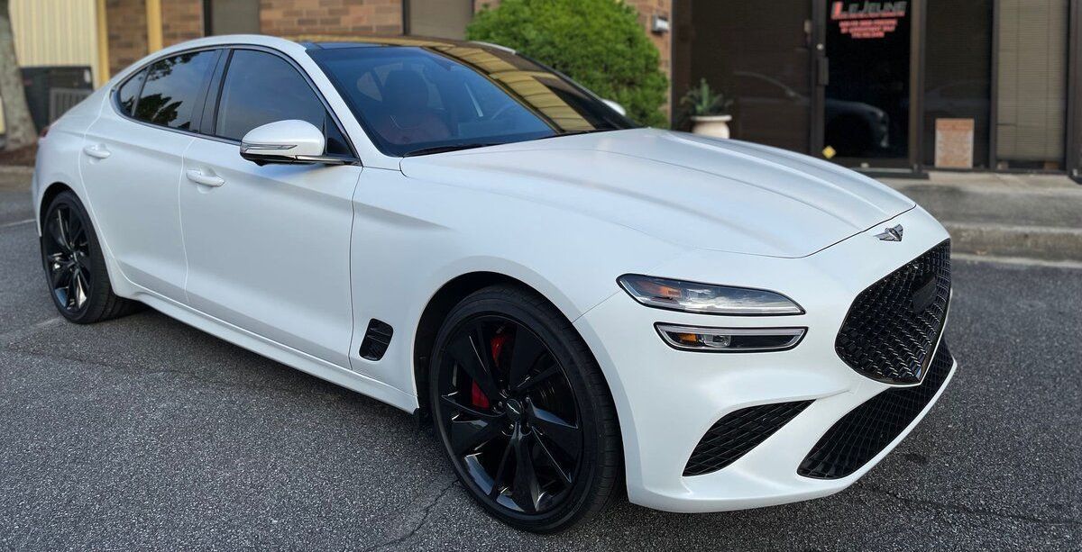 ceramic coating applied in the car