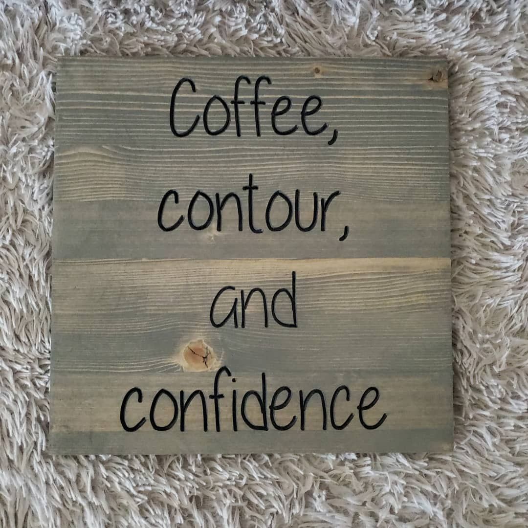 Wooden sign with